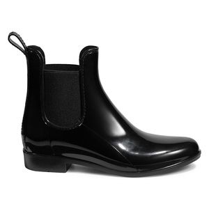 London Fog Black Chelsea Rainboots
